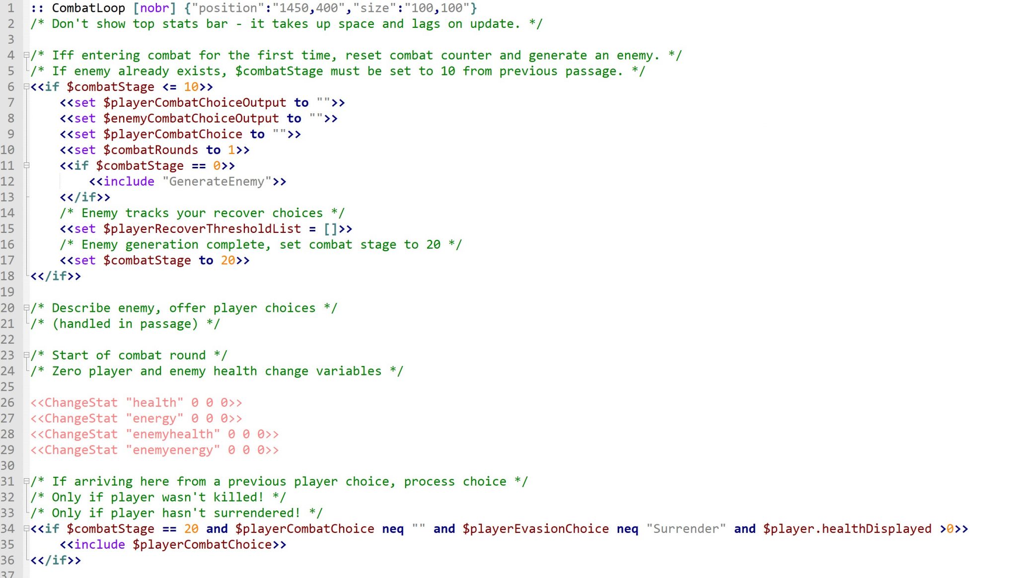 Twine 2 Sugarcube 2 Notepad++ UDL v1.00 Varlance Interactive